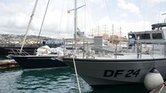 El barco, apresado en la isla caribe�a de Martinica. 