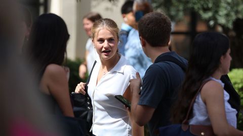 La princesa Leonor pone fin a su primer d�a como universitaria