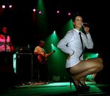 Bimba Bos� en una actuaci�n en Monforte. 