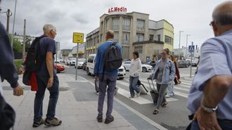 Caos en la estacin provisional