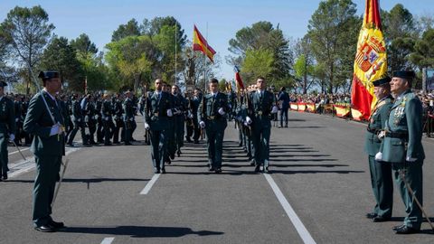 Jura de bandera de los agentes de Guardia Civil en prácticas