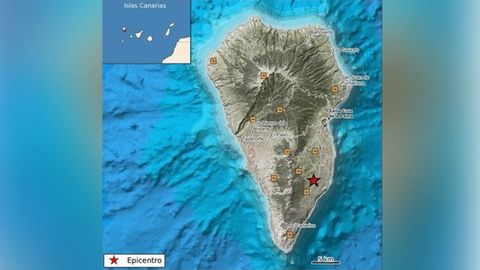 Lugar del epicentro del terremoto de esta ma�ana