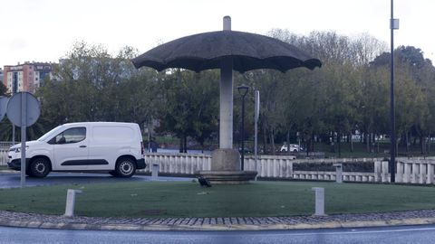 El paraguas de O Temple, en Cambre