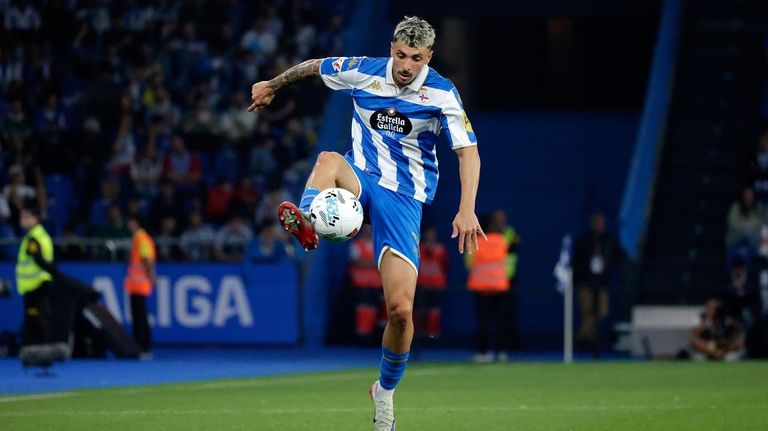 Ximo Navarro, durante un partido de Liga