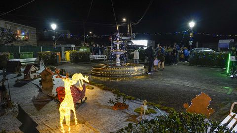 No faltan los renos ni las luces en Loiro