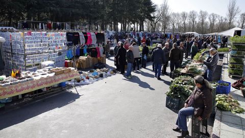 Imagen de archivo de una feria de Xinzo en el entorno de la Alameda do Toural.