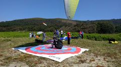 El Gallego de parapente de precisi�n exige calcular bien la ca�da en el centro de la diana