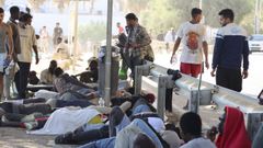 Migrantes en Ceuta, en una imagen del 4 de agosto.