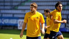 Piette, entrenando con el Racing