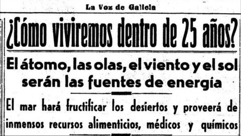 Lo que la ciencia promet�a seg�n La Voz del 24 de marzo de 1955