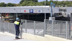 Los trabajos del establecimiento ya se centran en la cubierta del aparcamiento y cerrado.