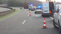 El accidente por alcance se produjo a la altura de A Agualada, sentido Fisterra.