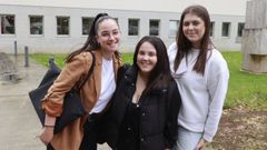 Ainara, Paula y Andrea, tres estudiantes de Formaci�n do Profesorado de Lugo