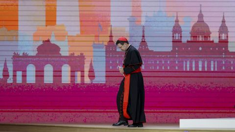 El arzobispo de Madrid, Jos� Cobo en el Movistar Arena 