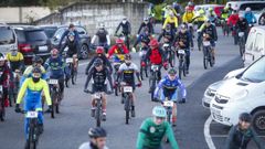 Imagen de archivo de la pasada edici�n de la ruta BTT navide�a de la capital barbanzana.