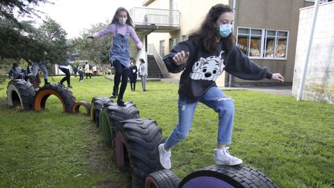 Patio del colegio de A Laxe