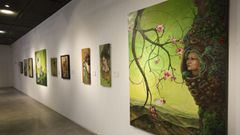 Figuras femeninas y naturaleza son una constante en su obra