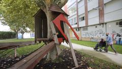 El parque multiaventura de Matosinhos en mal estado