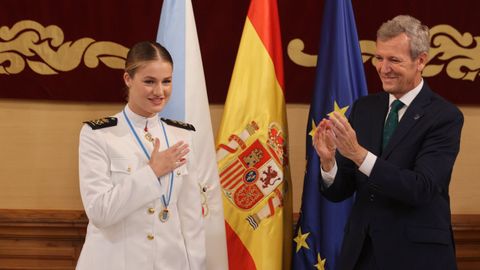 Leonor recibi� la medalla de oro de Galicia en julio del 2025