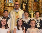 Carlos Miranda Trev�n, cos nenos ribadenses hai uns d�as. 