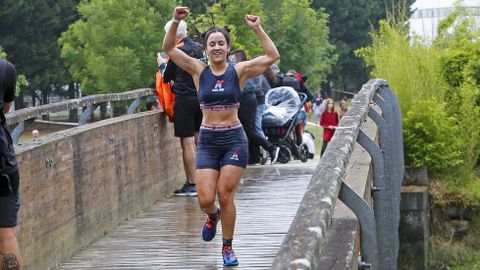 Pruebas de la Gladiator Race en la isla de las esculturas de Pontevedra