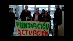 Protesta de los trabajadores de Gaia.Protesta de trabajadores de Gaia