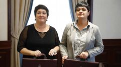 Las diputadas de Bildu, Onintza Enbeita y Marian Beitialarrangoitia