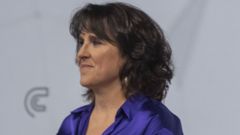 Isabel Faraldo, de Podemos, en el debate a cinco