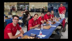 Os xogadores do CX Fontecarmoa na derradeira xornada do Campeonato de Espa�a de Clubes