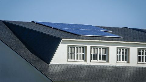 Placas solares en una vivienda gallega