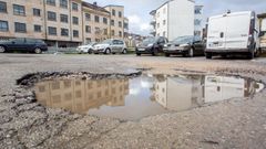 La sucesi�n de borrascas deja heridas visibles�en la red viaria de Pontevedra