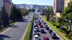 Captura del estado de la v�a realizada por la DGT en A Coru�a