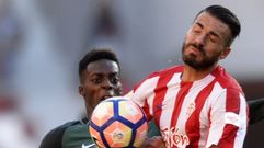 Xavi Torres, en el partido contra el Athletic