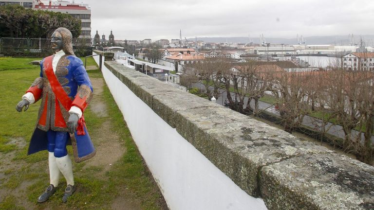 Vista de Ferrol desde los jardines de Herrera