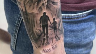 Tatuaje del fallecido José Miguel Gestido, el joven fallecido en accidente de moto. El edil ha publicado la imagen en sus redes con un mensaje de amor