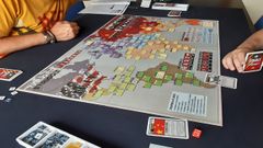 Uno de los tableros de juego en Semper Ludens