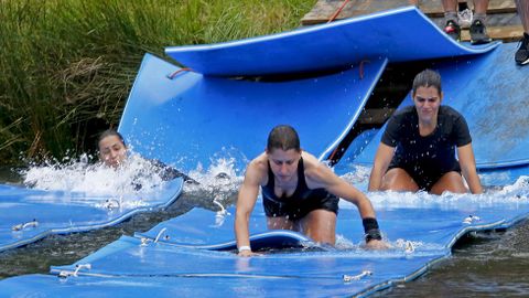 Pruebas de la Gladiator Race en la isla de las esculturas de Pontevedra