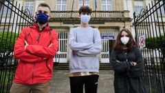 De izquierda a derecha: Jes�s Corredoira, Iker S�nchez y Luc�a Varela