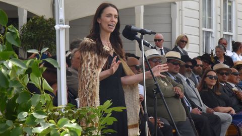 Jacinda Ardern, en la toma de posesi�n del nuevo primer ministro neozeland�s Chris Hipkins
