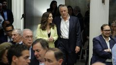 Ins Rey, junto a Venancio Salcines, en la presentacin de la Universidad Emilia Pardo Bazn.