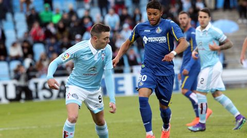 Getafe-Celta (0-1) en Primera el 27 de febrero del 2016.