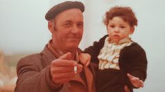 David G�mez con su abuelo