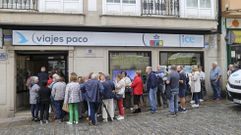 Colas para inscribirse en los viajes gratuitos ofertados en una edición anterior de la campaña.