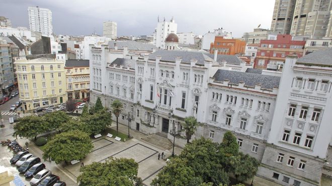 Vistas de la sede del Tribunal Superior de Xustiza de Galicia, situado en A Corua.