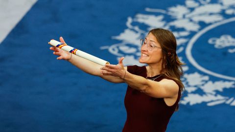 La astronauta Christina Koch, premio a la Concordia.
