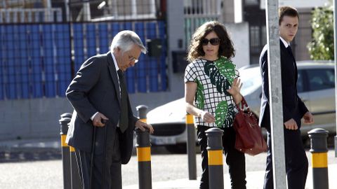 Gayoso, a su llegada a la Audiencia para escuchar los alegatos de las defensas. 