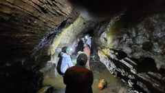 Interior de la cueva de O Rei Cintolo