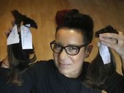 La peluquer�a de Meis es la �nica de O Saln�s registrada en Mechones Solidarios