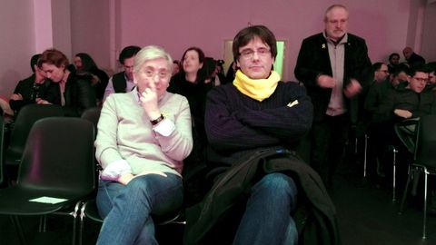 Ponsati y Puigdemont en Bruselas