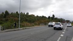 Terrenos en la avenida de Lugo de Pontevedra donde Aldi construir� una nave para supermercado